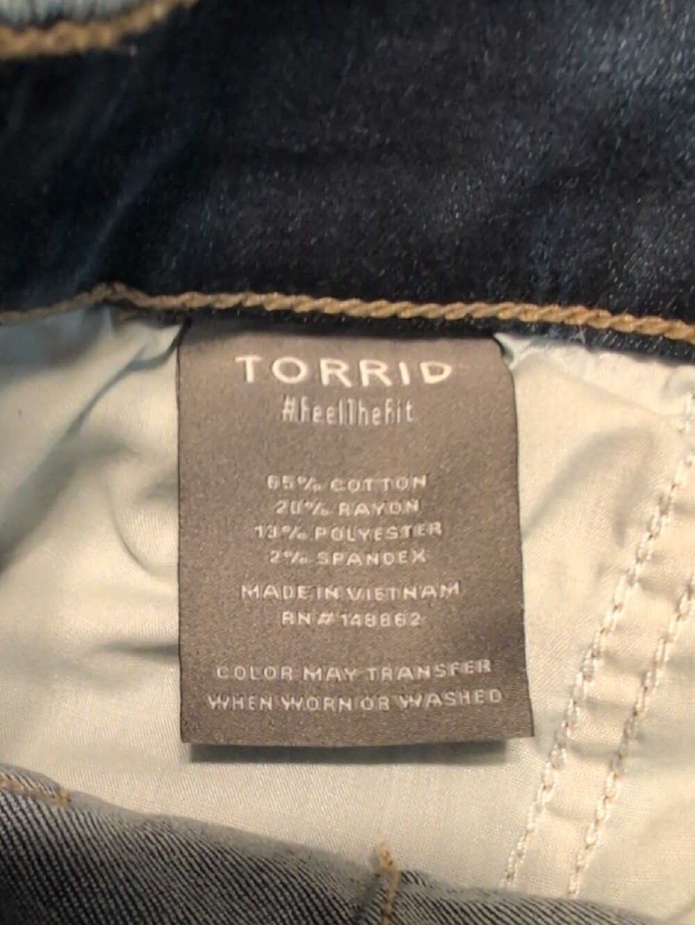Torrid Denim Drawstring Women’s Shorts - Blue-Size 00 - Picture 5 of 6